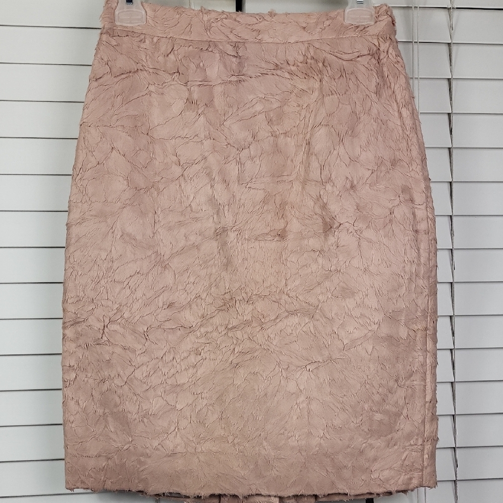 BCBGMaxAzria Blush Woven  Skirt Rayon ROSEBLUSH. Size‎ 0